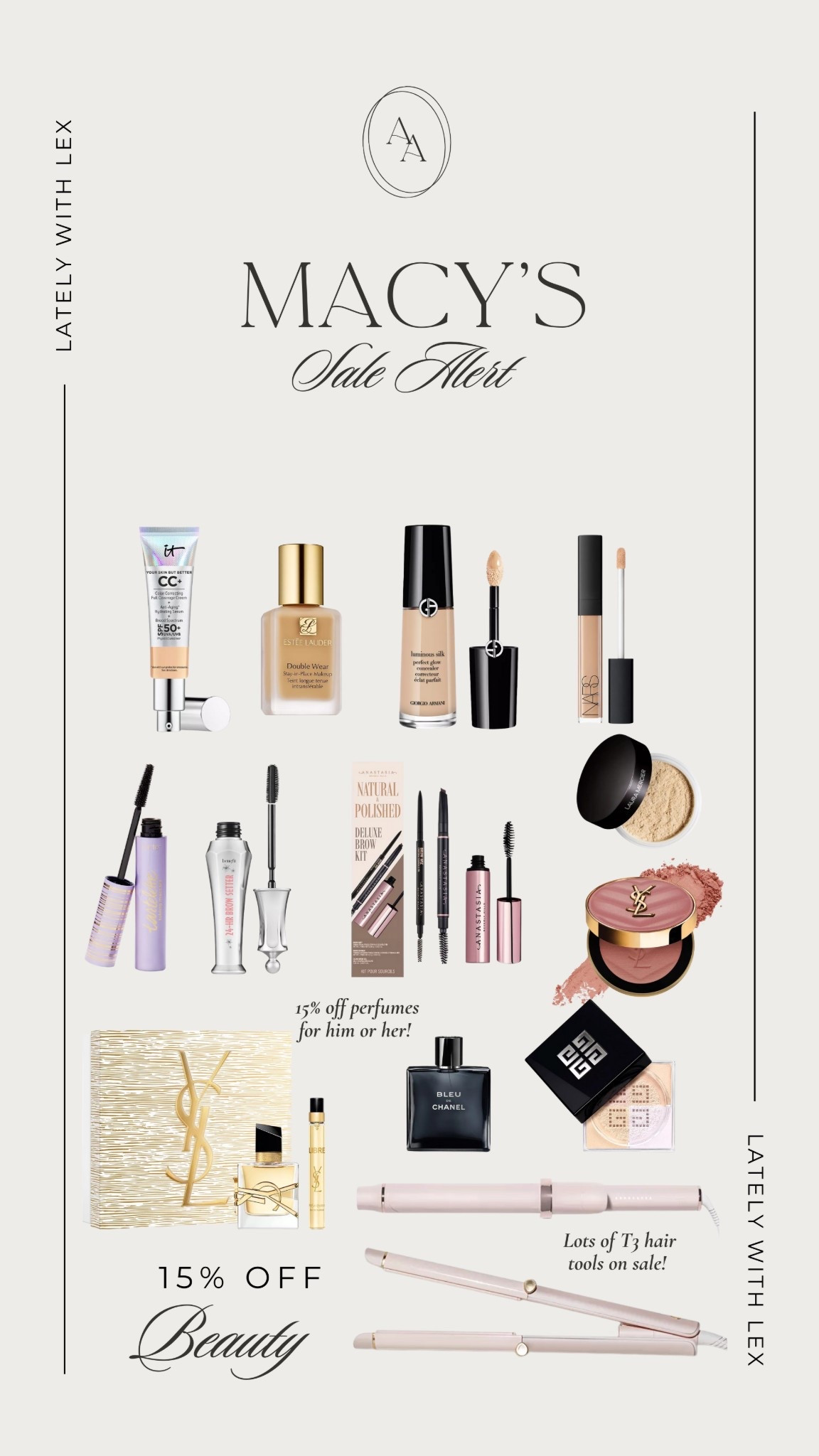 @macys is having their Friends and Family Event! 30% off regular and already-reduced prices + 15% off beauty and fragrance now until 12/11! Lots of luxe brands on sale like YSL, Chanel, Estée Lauder, & more! 

#LTKHoliday #LTKBeauty #LTKSaleAlert