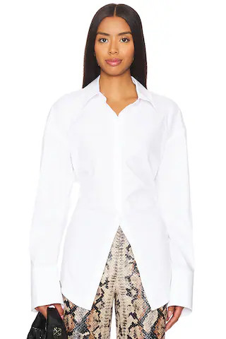 SIMONMILLER Loch Button Up Shirt in Macadamia from Revolve.com | Revolve Clothing (Global)