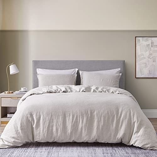 DAPU 100% Linen Duvet Cover Set - Pure Natural French Flax Linen with 8 Corner Ties and Zipper Cl... | Amazon (US)