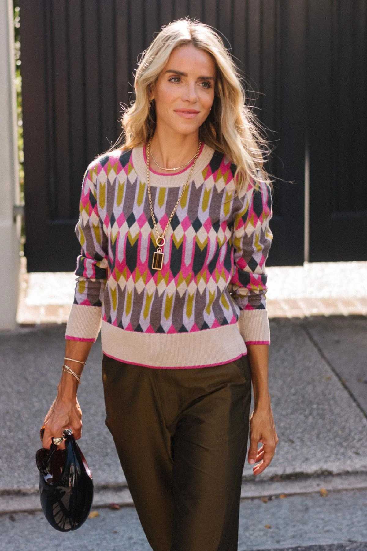 The Clementine Geo Pullover | Kilte Collection