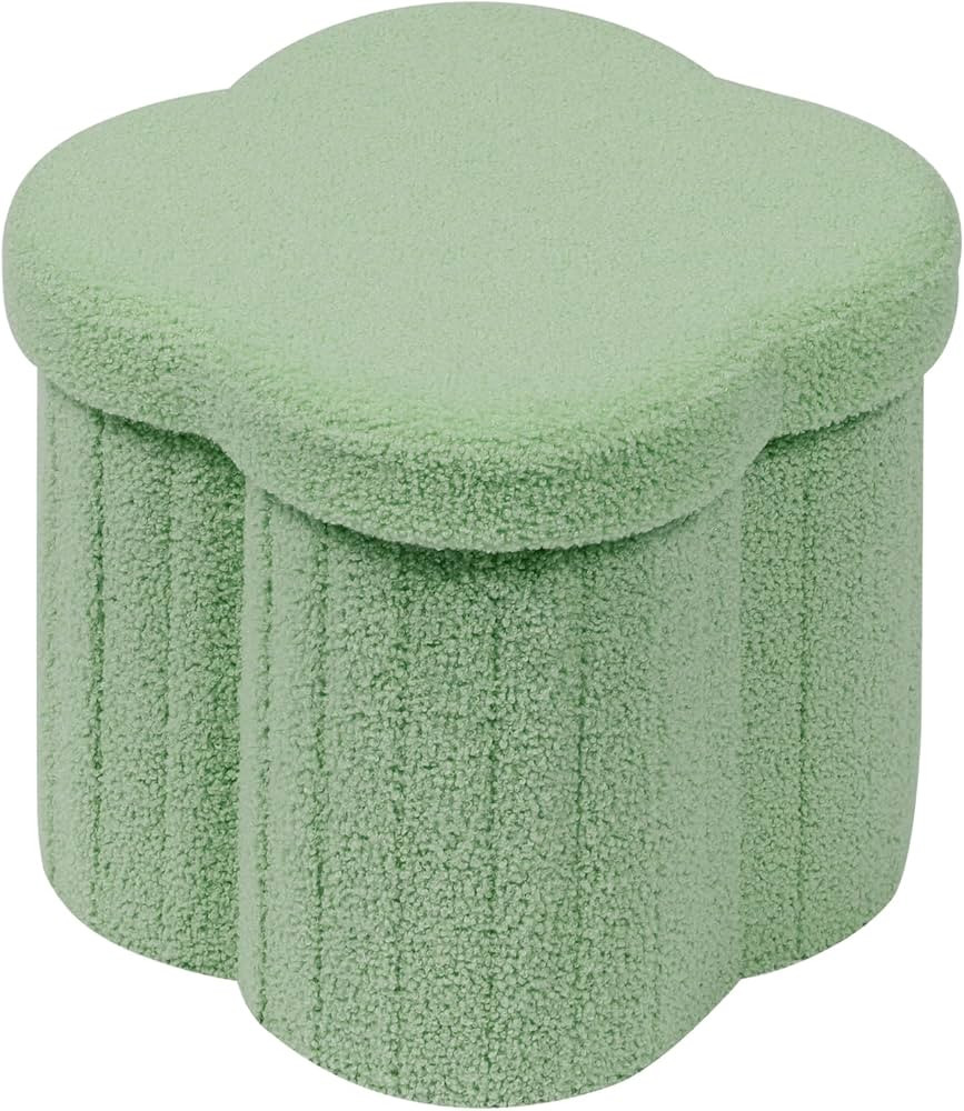 B FSOBEIIALEO Storage Ottoman Cube, Flowers Shaped Ottomans with Storage Foot Stool Footrest for ... | Amazon (US)