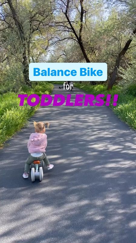 My toddler loves her balance bike. I love that she gets to go on bike rides with us even in her independent stage, and still be safe from falling over. This is the perfect bike to start with! 

#LTKU #LTKSeasonal #LTKKids