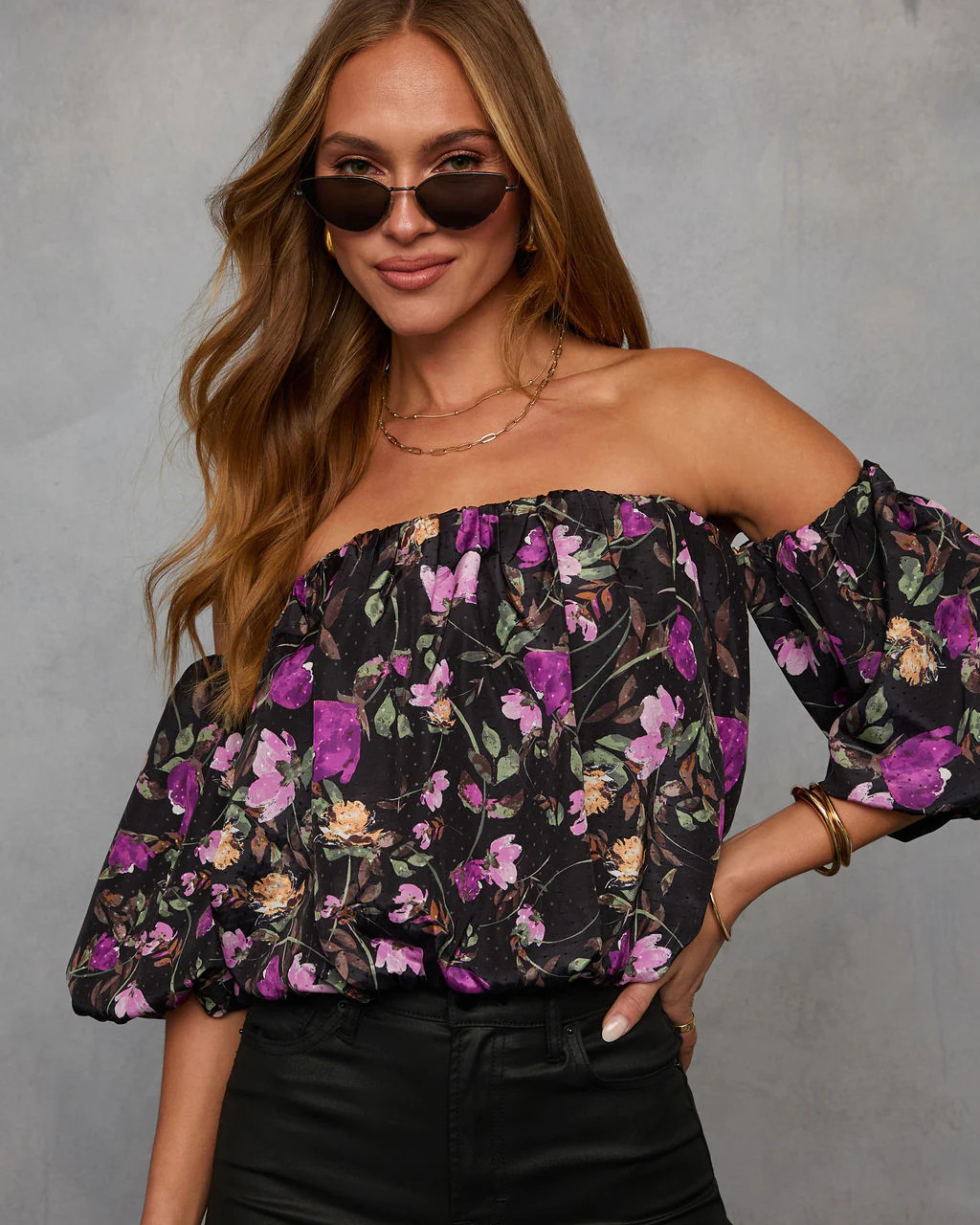 Everlyn Off The Shoulder Floral Blouse | VICI