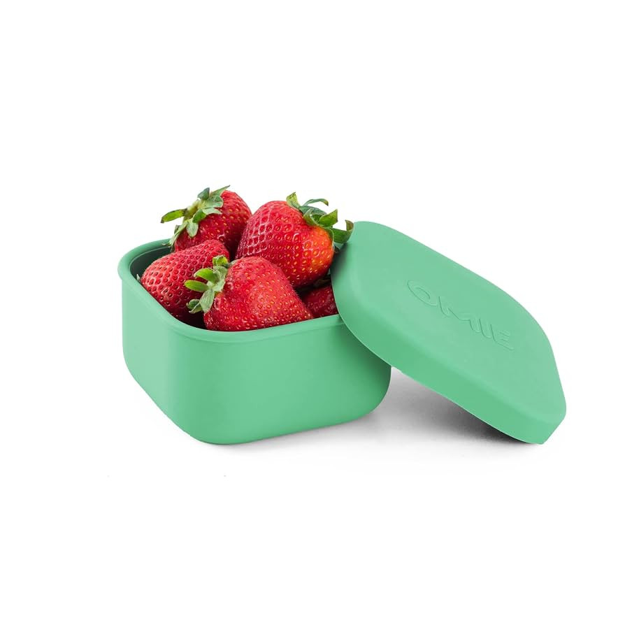 OmieBox Silicone Leakproof Snack Containers To Go, Food Storage Containers with Lid, School Lunch... | Amazon (US)