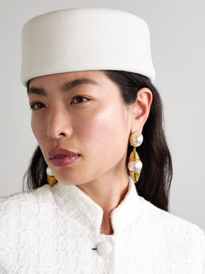 Vintage 100% Wool Pillbox Hat White Retro Fascinator Formal Cocktail Stewardess | eBay US