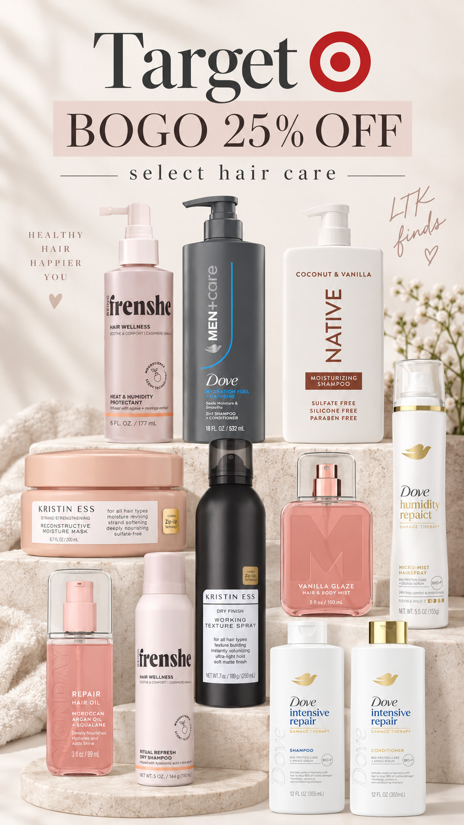 Target BOGO 25% off select hair care 

 #LTKgrwm #LTKselfcare #LTKSaleAlert