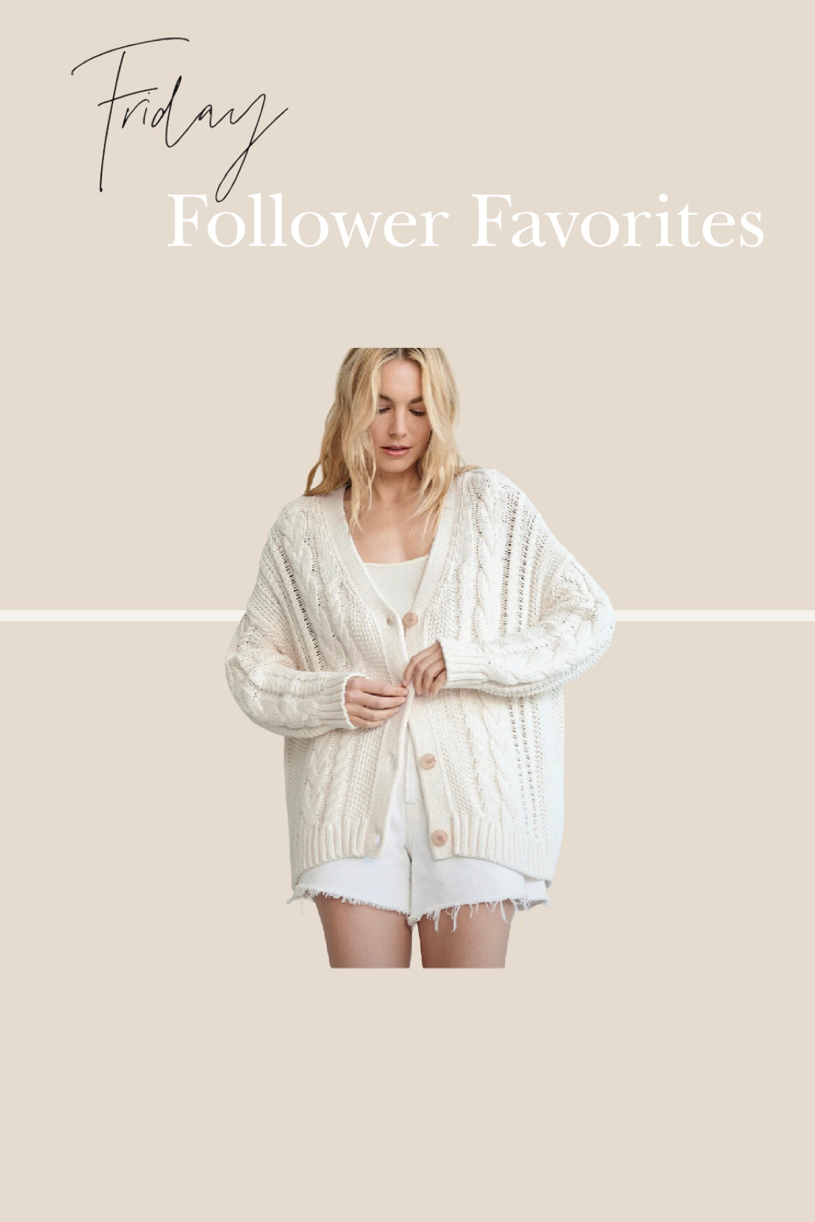 Friday Follower Favorites
Cable Knit Sweater

#LTKSeasonal #LTKstyletip