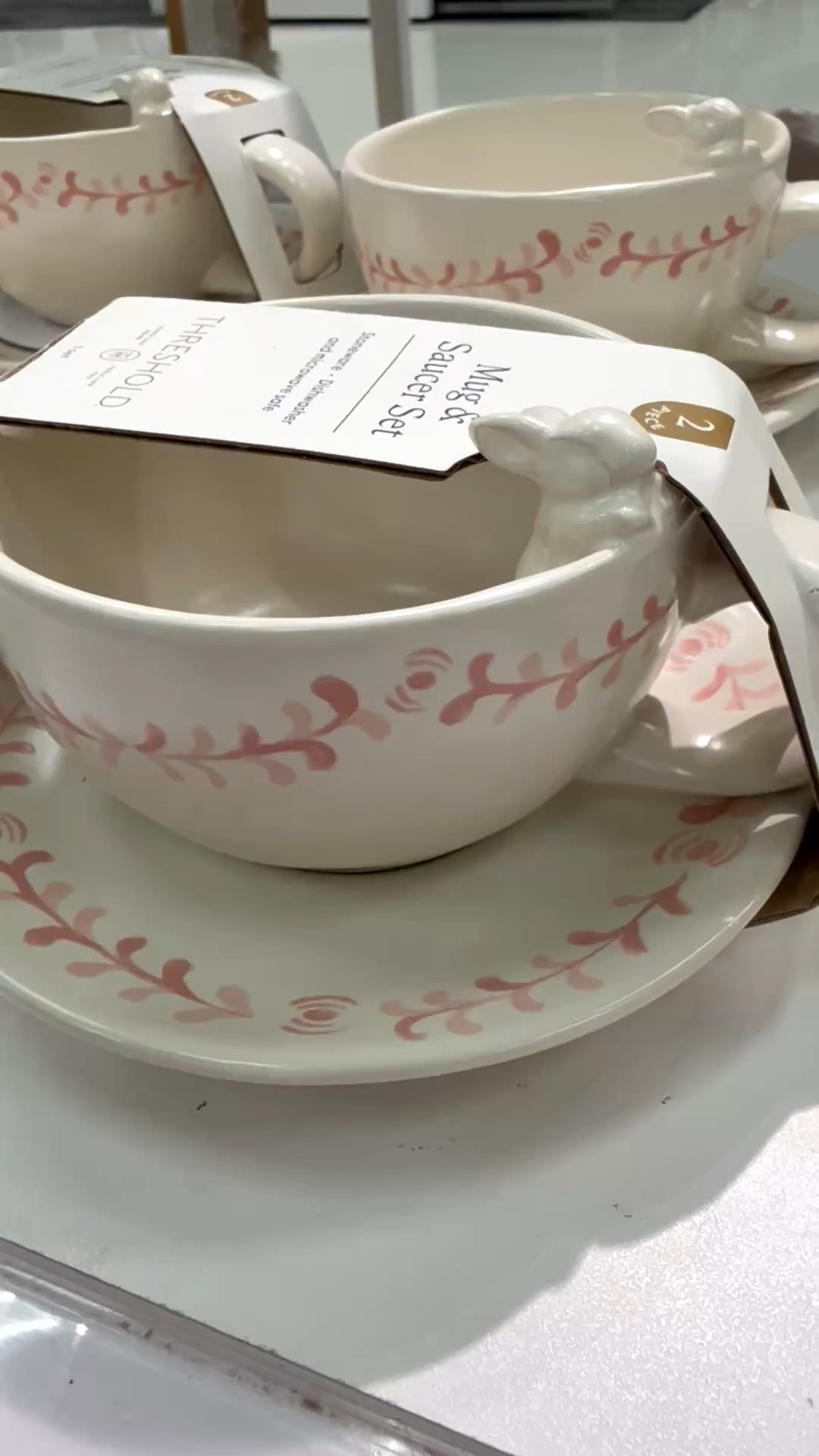 I love a seasonal mug for spring and this cup and saucer set is extra sweet. 🐇 Just look at that little bunny in the cup peaking out. This would make every hot drink a special occasion. 

It’s perfect for coffee, chai, cocoa, matcha, and tea. Feminine, fun, and whimsical. ☕️

And if you’re a mosaic artist, this cup and saucer set would be fun to use in a spring project (as long as they broke on their own first 😉). For mosaic tips, tutorials + inspiration please visit my YouTube channel: YouTube.com/julieweilbacher, and follow @julieweilbacher on Instagram.

#bunnymug #bunnycupandsaucer #easterdecor #springkitchendecor #easterbrunch #femininecoffeemug #ceramicbunnymug #target #mosaic

#LTKSeasonal #LTKHome