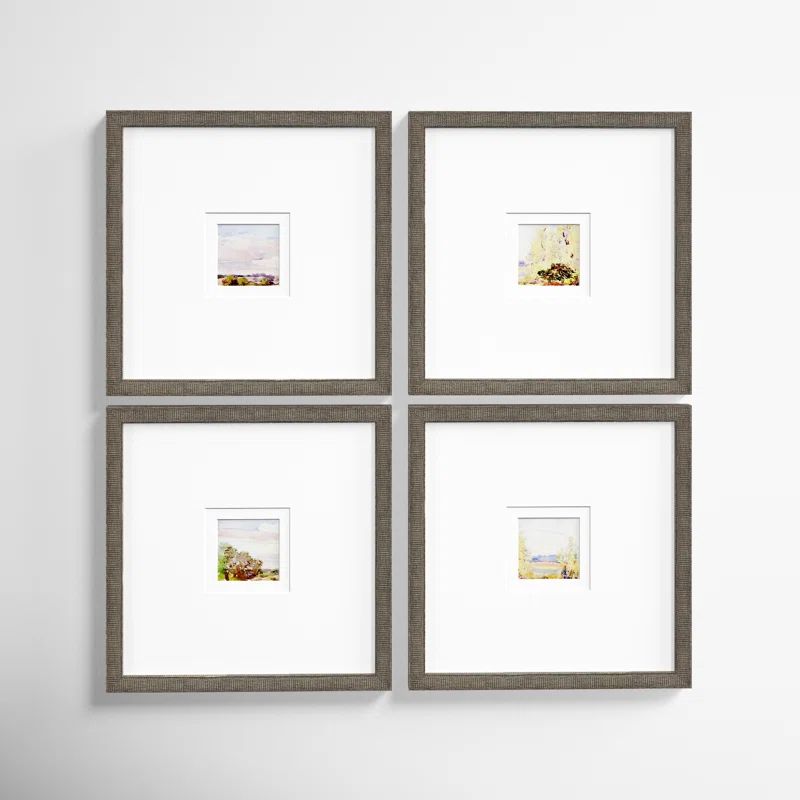 Petite Placid by Arnold - 4 Piece Picture Frame Painting | Wayfair North America