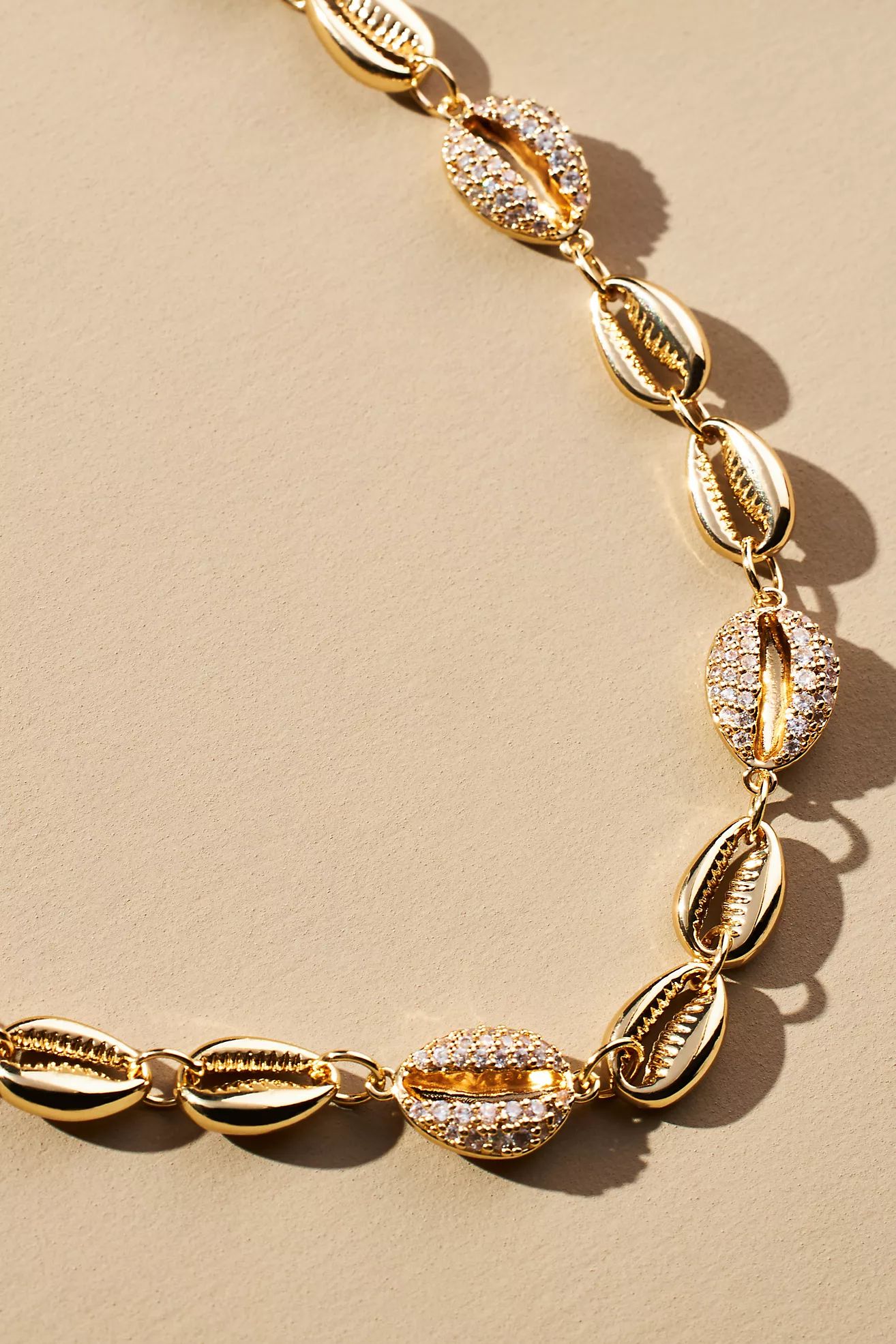 Pavé Cowrie Shell Necklace | Anthropologie (US)