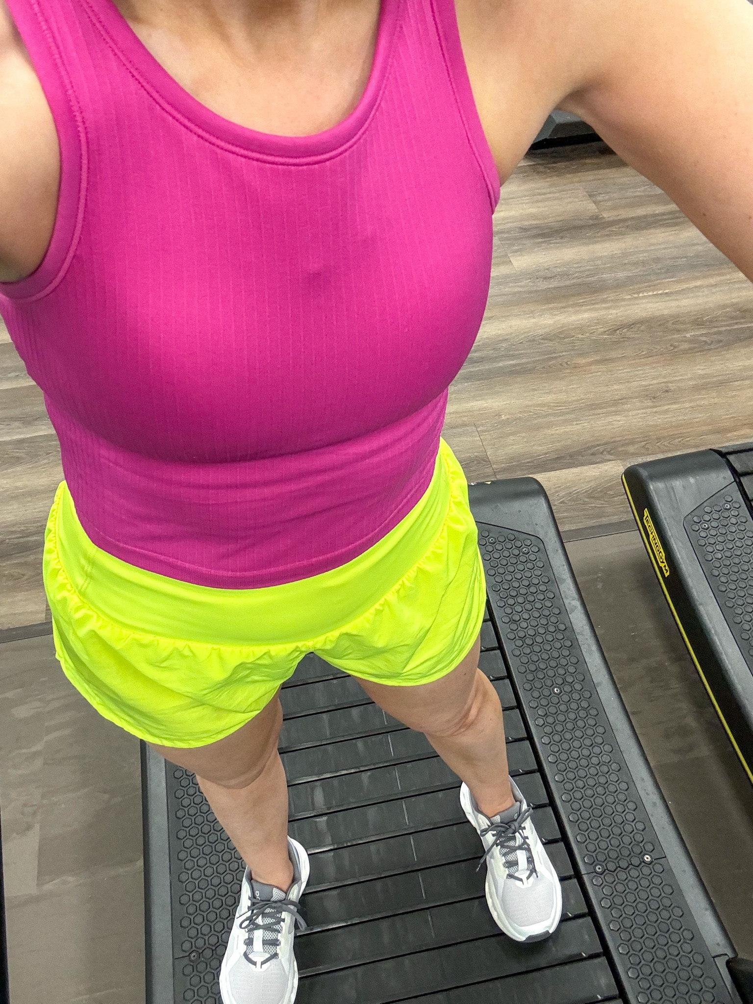 Tank and shorts size small and true to size - come in other colors 

#LTKFitness #LTKFindsUnder50 #LTKActive