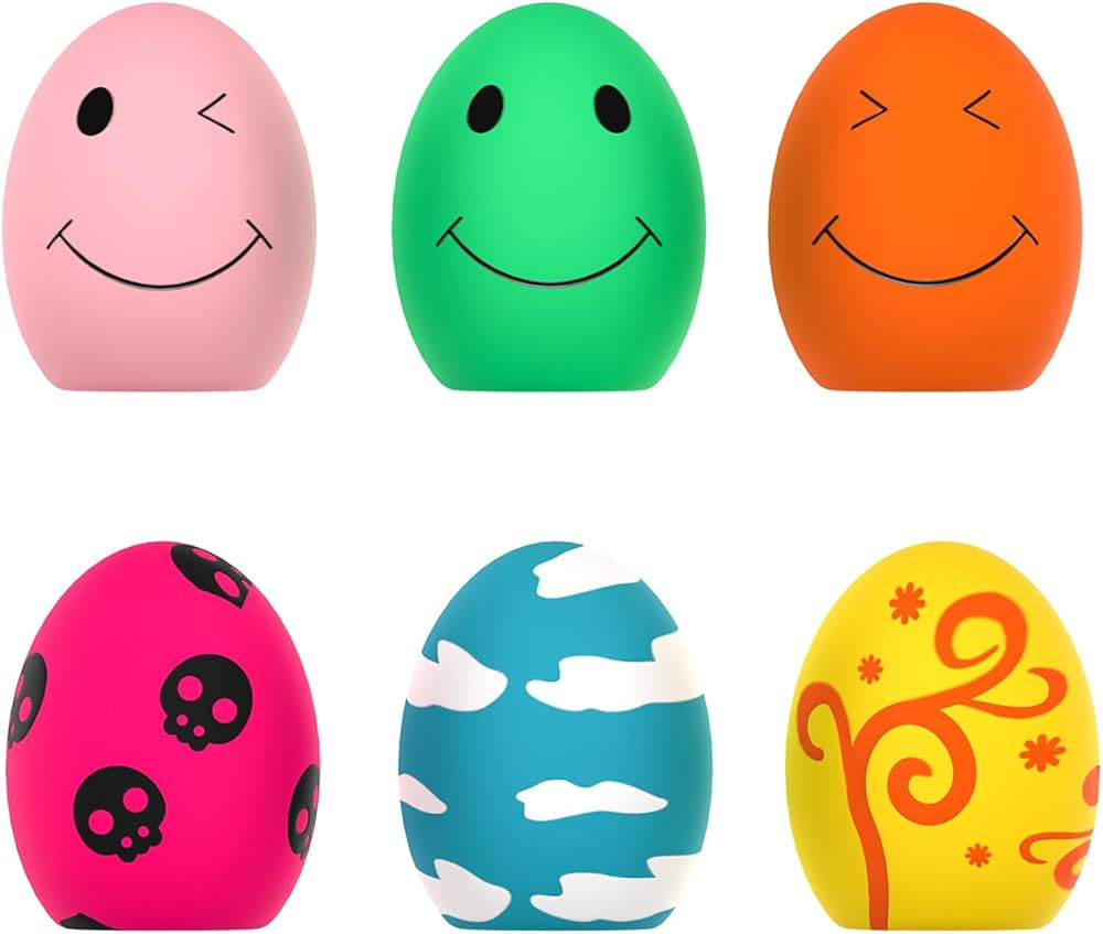 SCHITEC Squeaky Dog Toys, [6 Pack] Puppy Toy Soft Bouncing Egg Balls with Squeaker, Interactive L... | Amazon (US)