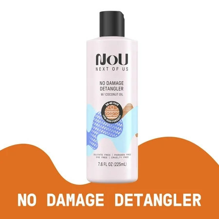 NOU No Damage Detangler Conditioner for Curly & Coily Hair 7.6 fl oz | Walmart (US)