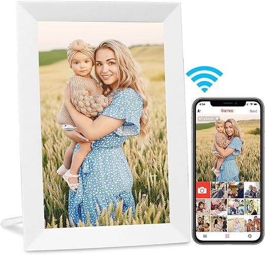 AEEZO WiFi Digital Picture Frame, IPS Touch Screen Smart Cloud Photo Frame with 16GB Storage, Eas... | Amazon (US)