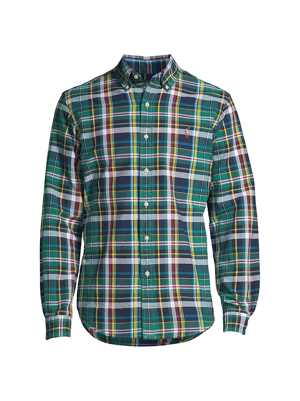 Polo Ralph Lauren Women's Plaid Oxford Sport Shirt - Celtic Green Sun Multi - Size Medium | Saks Fifth Avenue