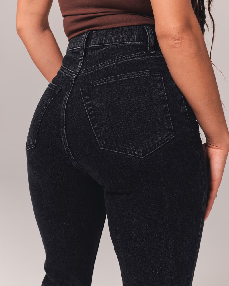 Women's Curve Love Ultra High Rise 90s Slim Straight Jean | Women's Bottoms | Abercrombie.com | Abercrombie & Fitch (US)