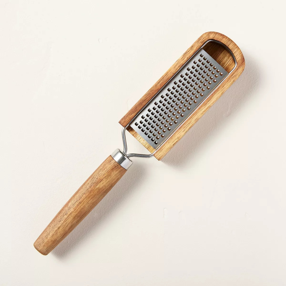 Wood & Stainless Steel Handle Grater with Catcher - Hearth & Hand™ with Magnolia: Handheld Kitc... | Target