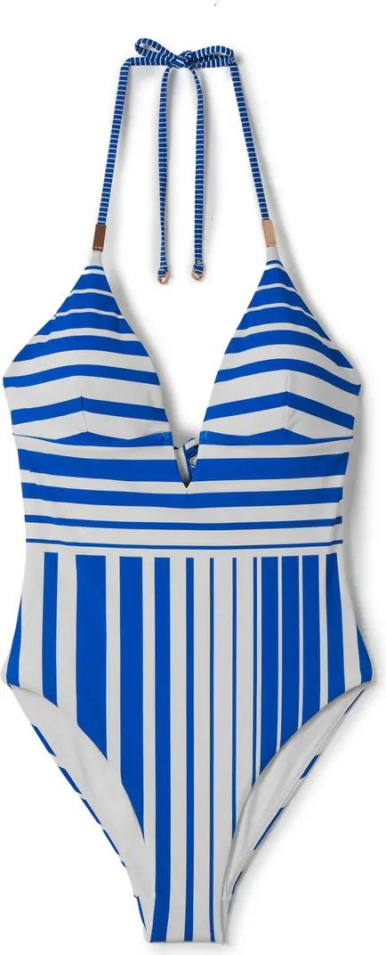 Reiss Lenny Stripe One-Piece Swimsuit | Nordstrom | Nordstrom