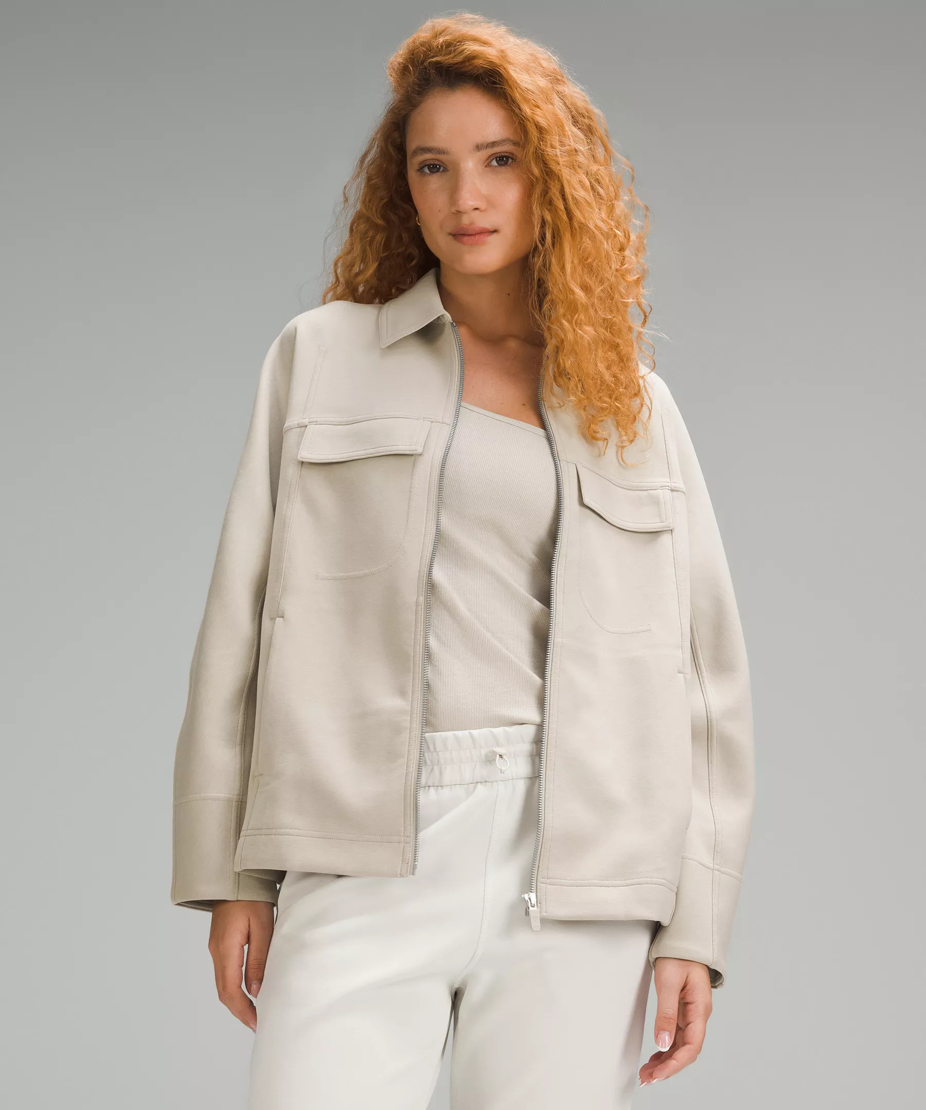 Cotton-Blend Double-Knit Full Zip | Lululemon (US)