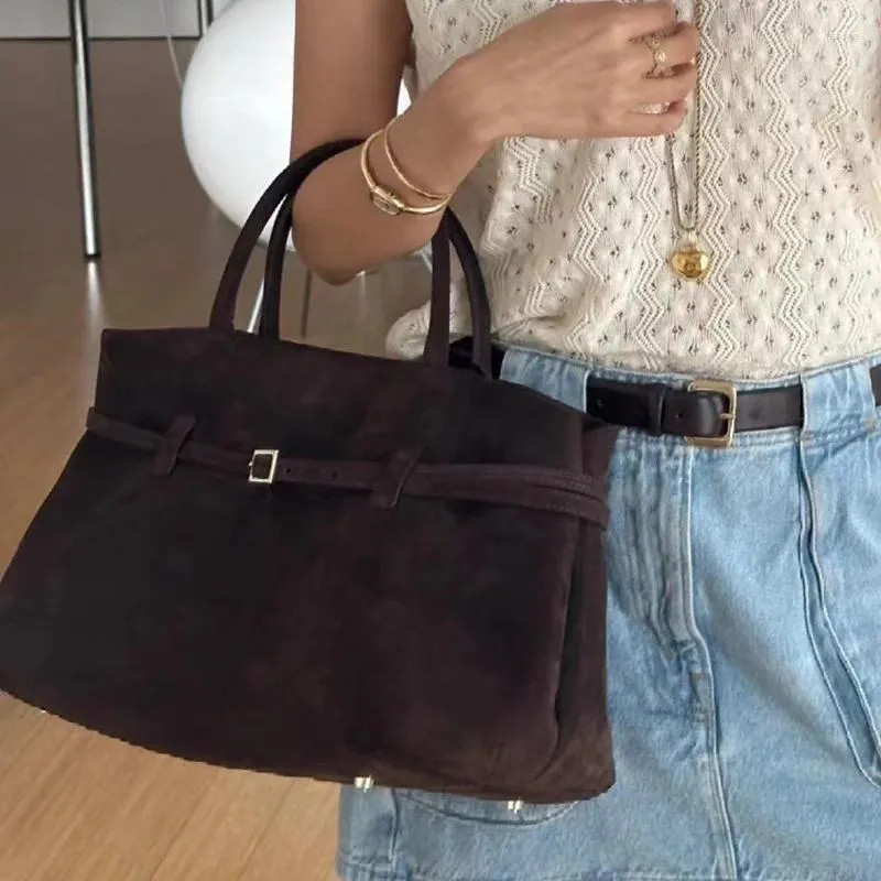 Shoulder Bags Winter Big Capacity High-end Frosted Cowhide Leather Women's Handbag Coffee Solid C... | DHGate