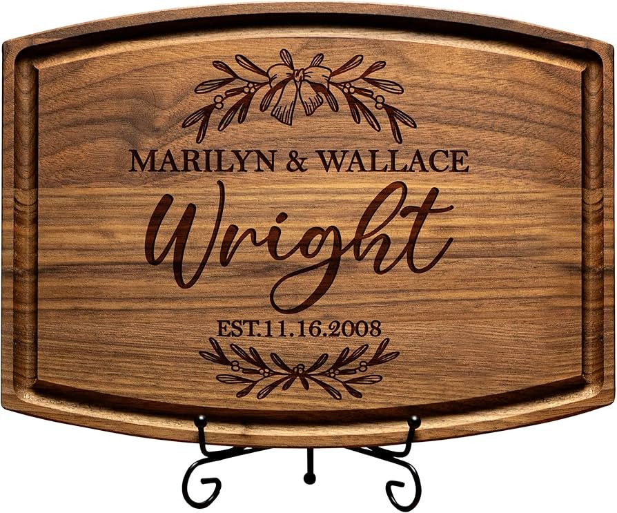 Personalized Cutting Boards – Custom Engraved Wood Charcuterie Board – Unique Customized Gift... | Amazon (US)