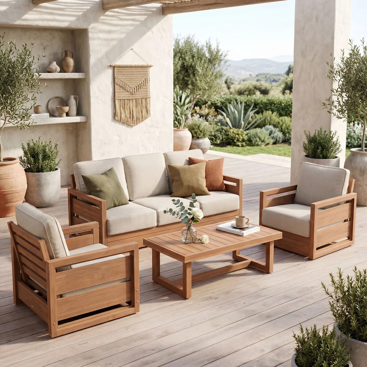 5-person Outdoor Seating Group Set With Coffee Table | Wayfair North America