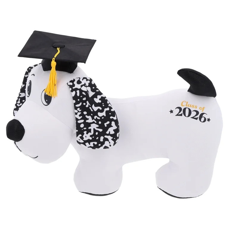 Class of 2026 Autograph Puppy Plush, Black and White, Graduation by Way To Celebrate | Walmart (US)