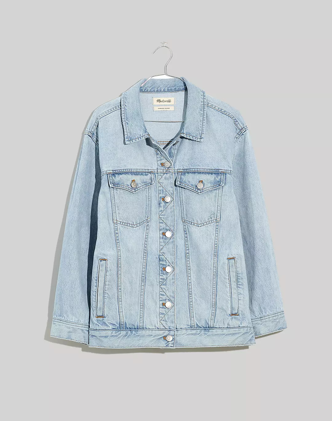 The Oversized Trucker Jean Jacket in Fitzgerald Wash | Madewell