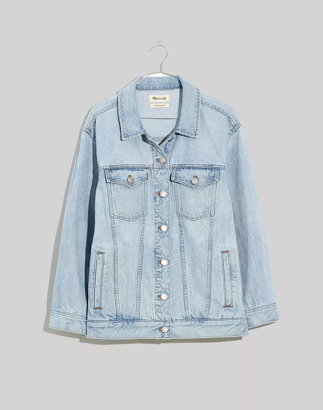 The Oversized Trucker Jean Jacket in Fitzgerald Wash | Madewell