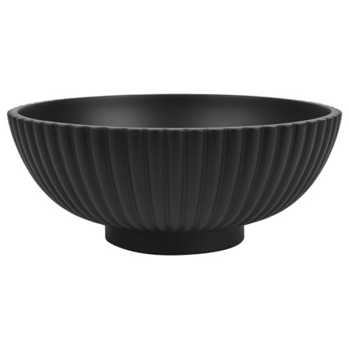 L'ARL GMVOI Large Decorative Bowl,Modern Handicraft Bowls for Home Decor,Fruit Bowl for Kitchen Counter,Stylish Key Bowl for Entry Table,Artificial Stone Black | Amazon (US)
