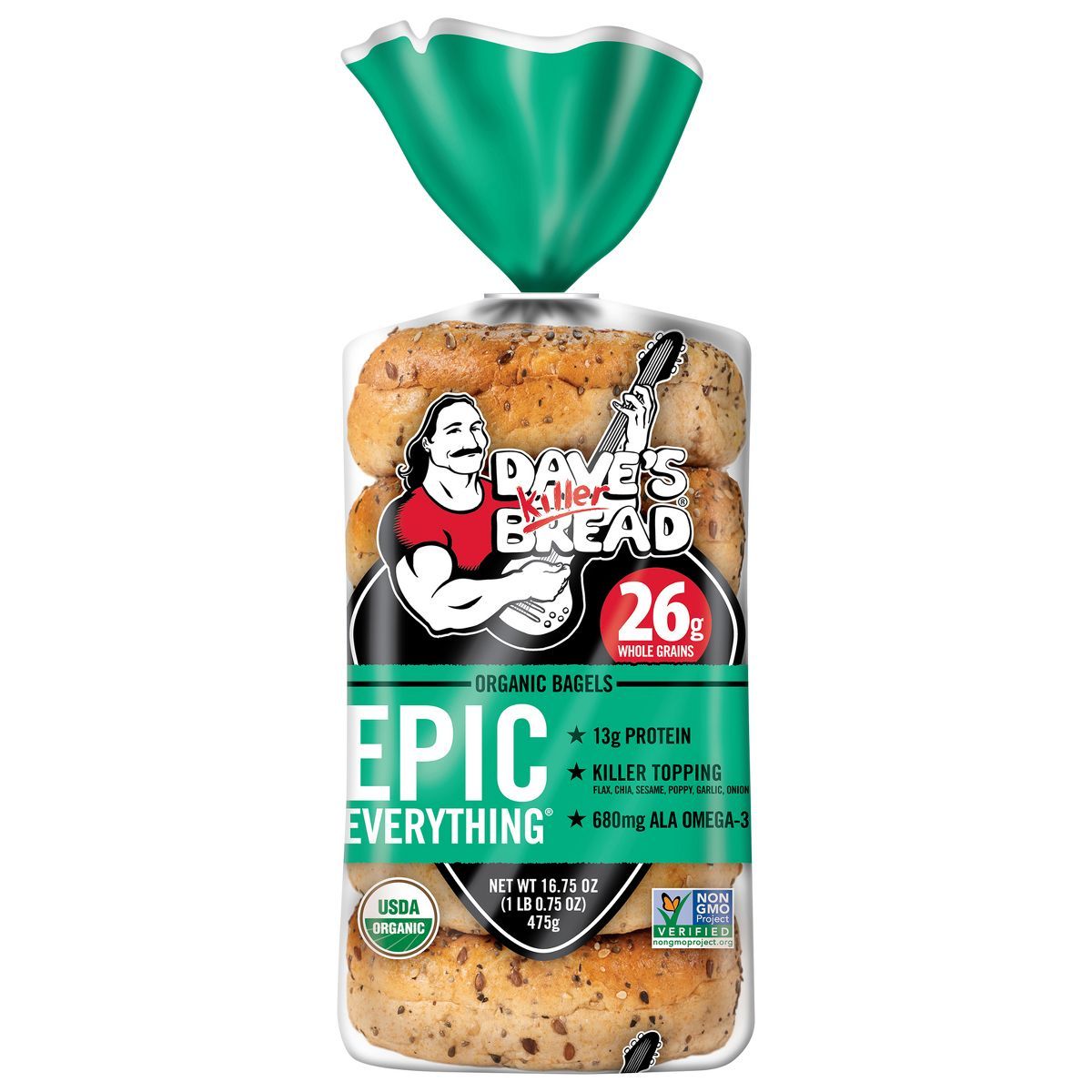 Dave's Killer Bread Epic Everything Organic Bagels - 16.75oz | Target