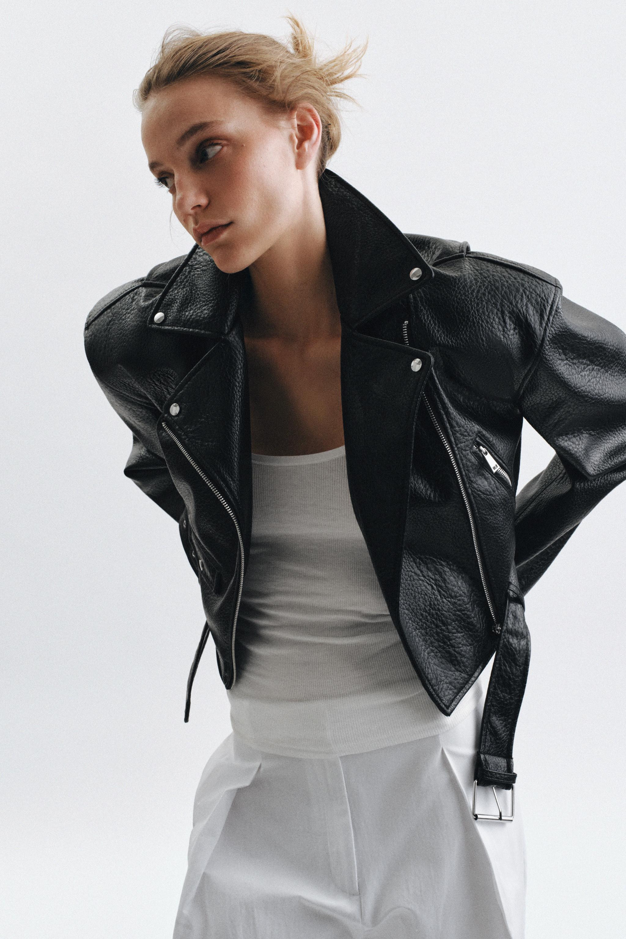 FAUX LEATHER BIKER JACKET | Zara US