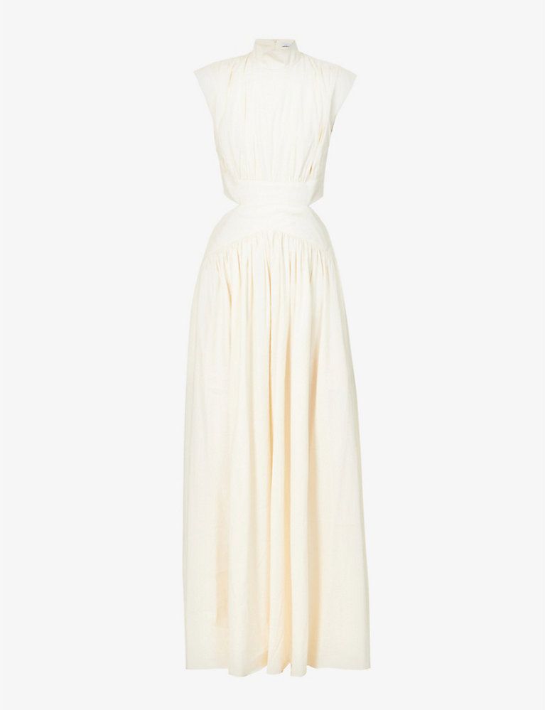 Oriella cut-out linen-blend maxi dress | Selfridges