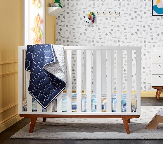 west elm x pbk Modern Convertible Crib | Pottery Barn Kids