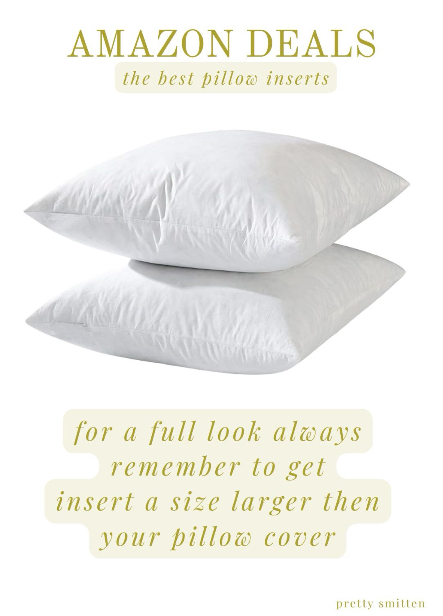 These are my favorite pillow inserts! Be sure to order one size larger than your pillow cover for a full look. Also when you first get them pop them in the dryer for a few minutes to fluff them up! 

#homedecor #traditionalhome #homebasics #pillowinsert #pillows 

#LTKxPrimeDay #LTKHome