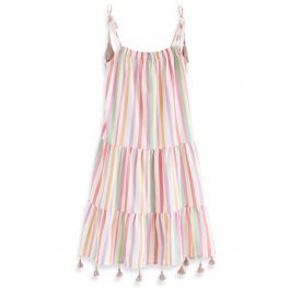 Rainbow Candies Stripes Maxi Dress For Kids | Chicwish