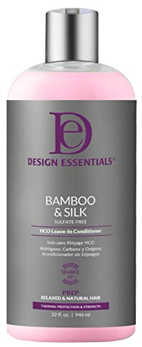 Design Essentials Bamboo & Silk HCO Leave-In Conditioner, Thermal Protection for Natural and Relaxed Hair, Softens & Detangles, 32 Oz, Pack of 1 | Amazon (US)