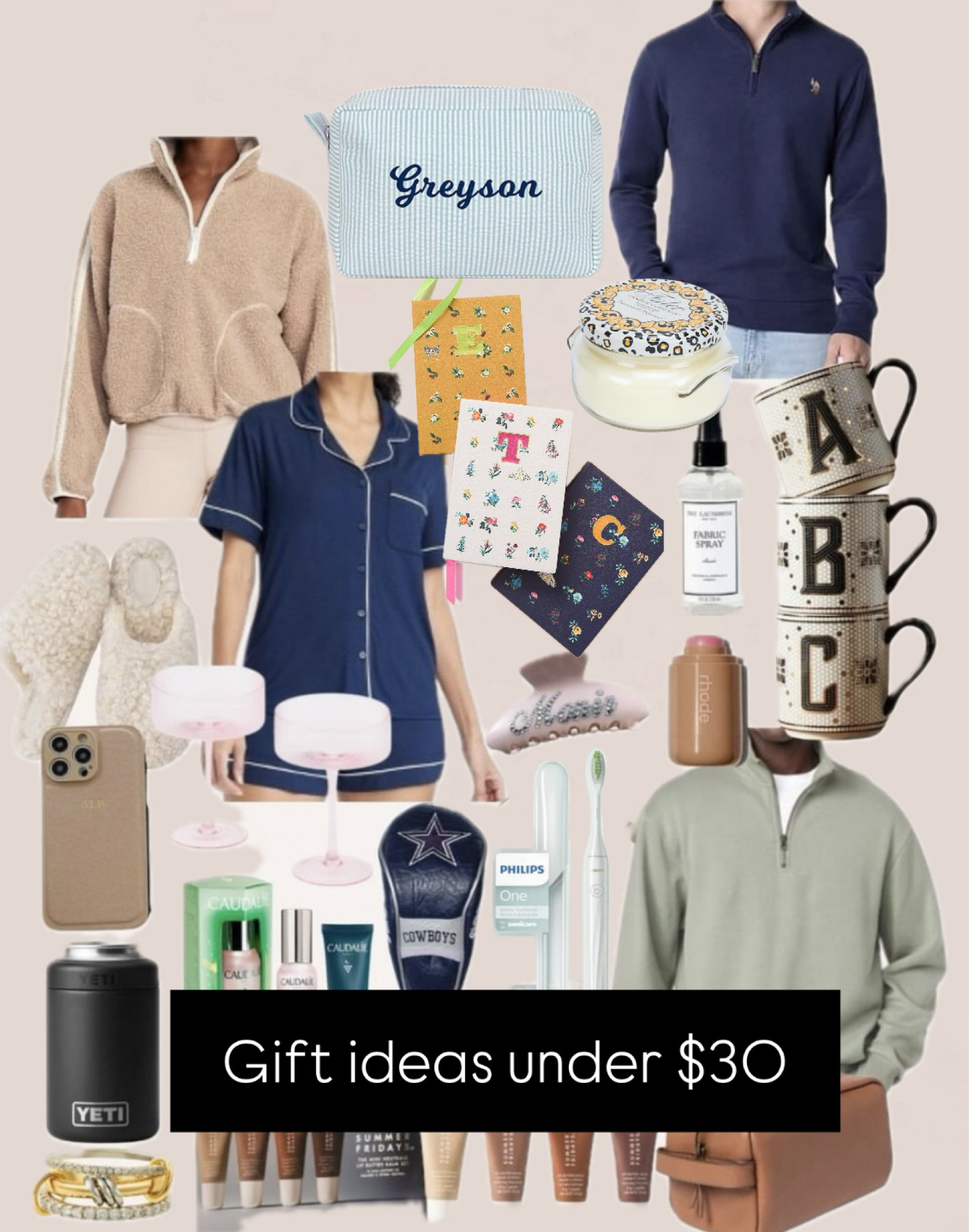 Gifts under $30
Gift ideas 
Christmas ideas 
Holiday finds 

#LTKHoliday #LTKGiftGuide #LTKSeasonal