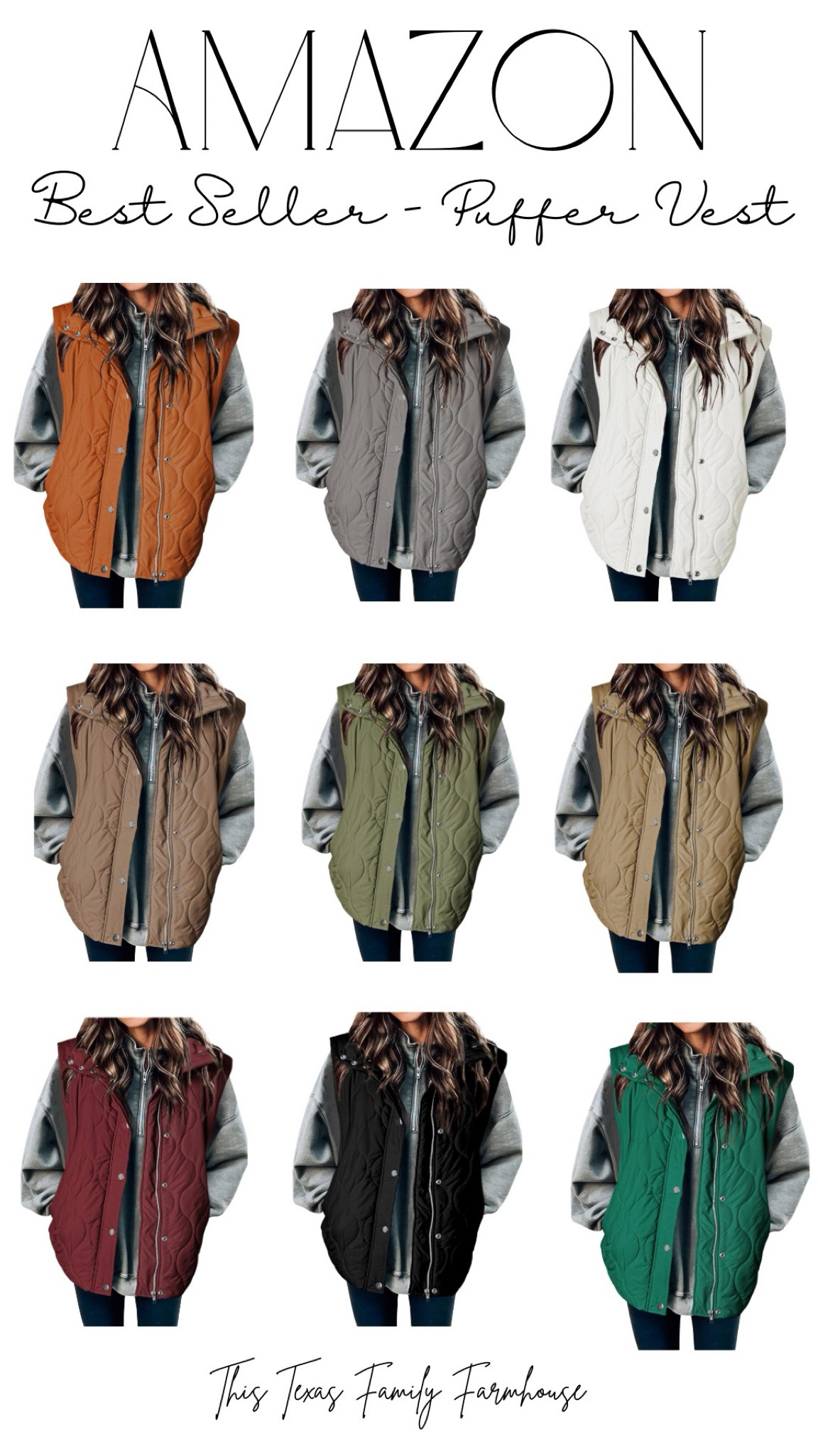 Puffer Vest - so many colors and so comfortable! I am currently 5’3” and 130lbs wearing a size small in this vest! 

#puffervest #winterjacket #winterstyle #fallstyle 

#LTKStyleTip #LTKFindsUnder50 #LTKMidsize