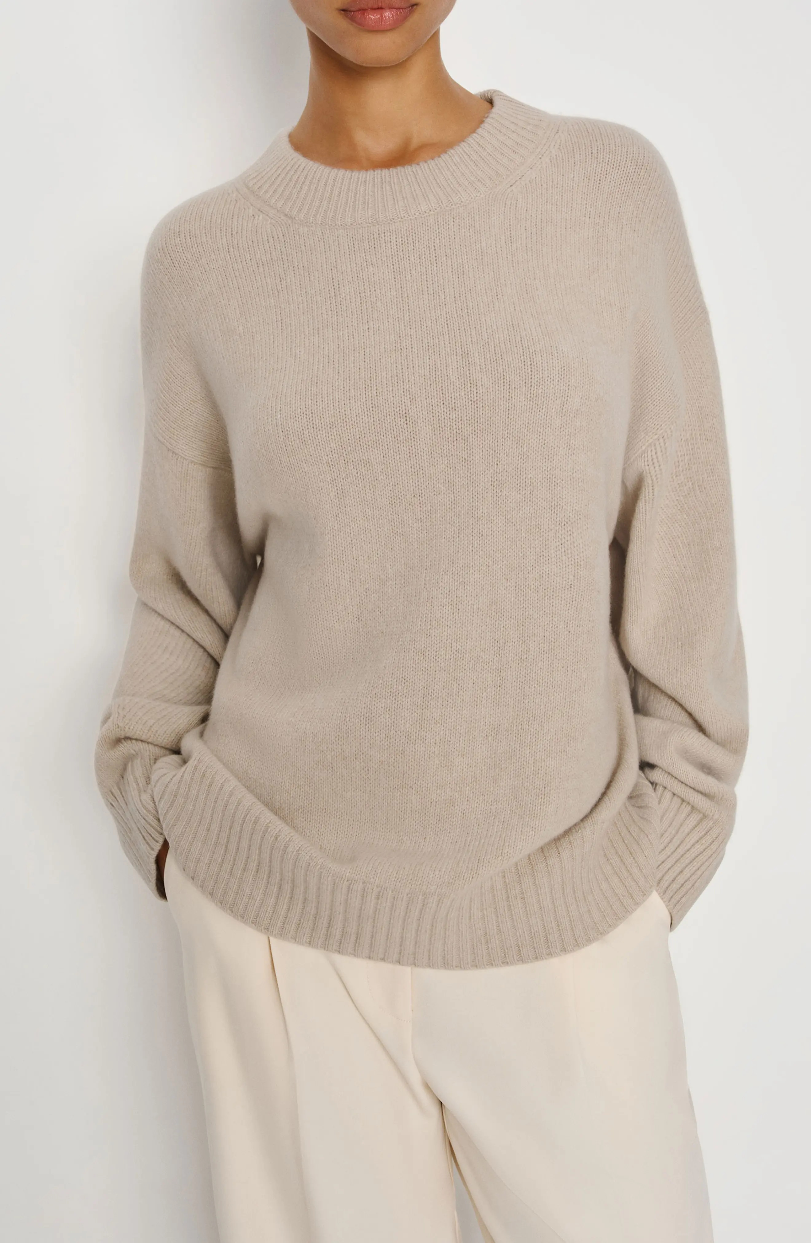 Reformation Cove Oversize Crewneck Cashmere Blend Sweater (Women) | Nordstrom | Nordstrom
