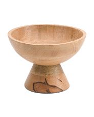 8in Wooden Bowl With Stand | Marshalls