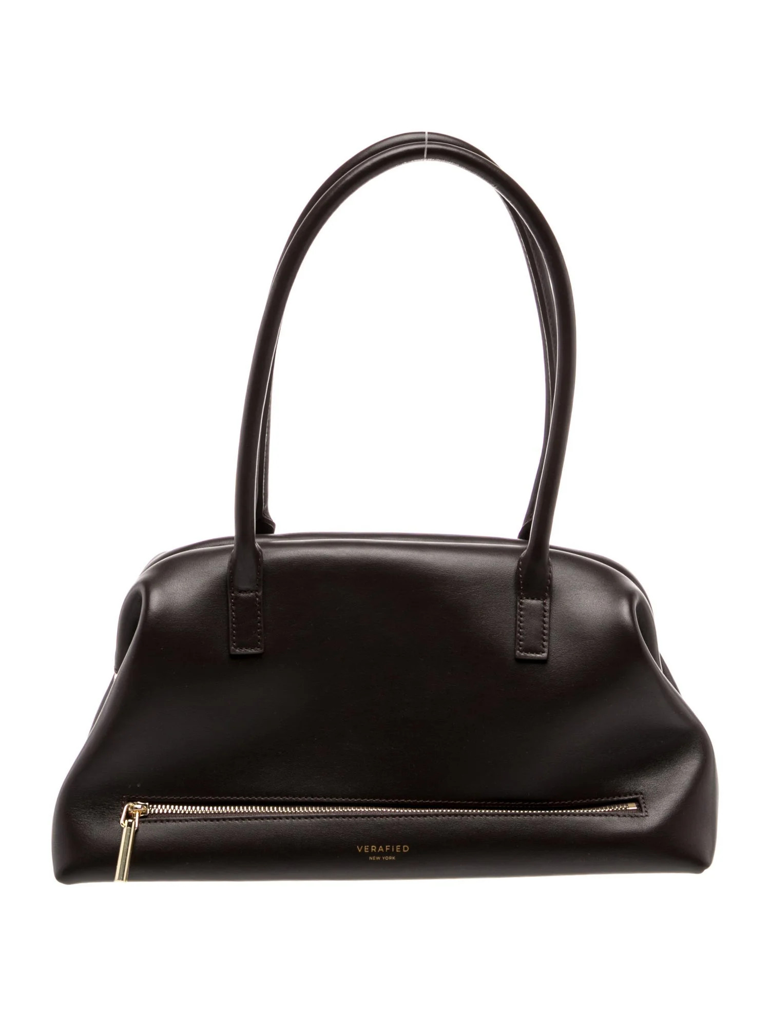 Verafied Leather Shoulder Bag - Brown Shoulder Bags, Handbags - MONIQ20038 | The RealReal | The RealReal