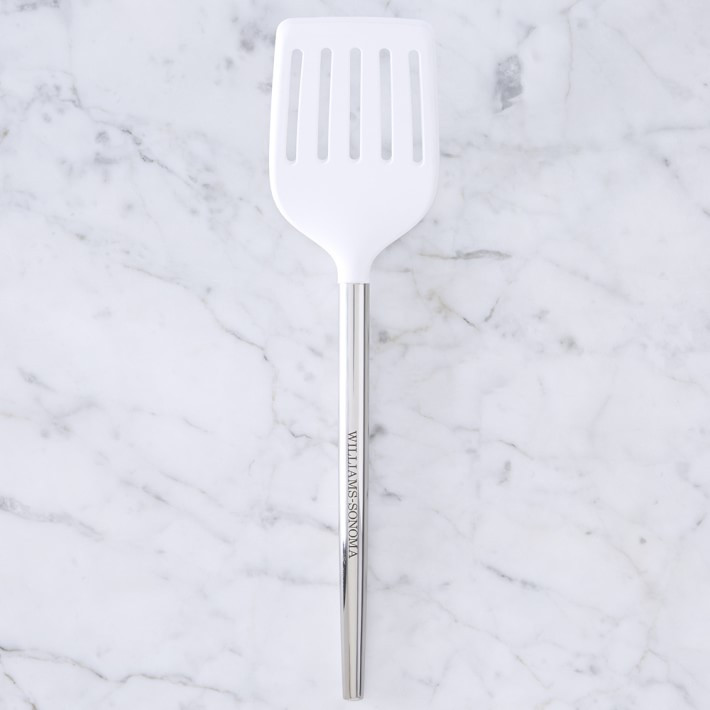 Williams Sonoma Stainless-Steel Silicone Slotted Turner | Williams-Sonoma