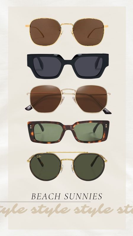 Beach sunnies roundup! I have the pair on top and love them!

Sunglasses, spring break, beach day, sunnies, favorite sunglasses, Maddie Duff 

#LTKstyletip #LTKtravel #LTKSeasonal