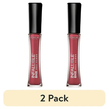 (2 pack) L Oreal Paris Infallible 8 Hour Pro Hydrating Lip Gloss Bloom | Walmart (US)