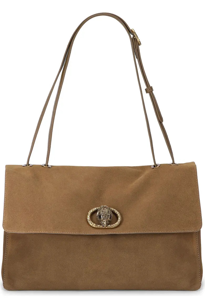 Kurt Geiger London Chelsea Large Slouchy Flap Leather Shoulder Bag (Women) | Nordstrom | Nordstrom