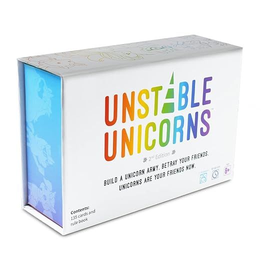 Unstable Unicorns Base Game - Competitive Award-Winning Card Game For Kids, Teens, Adults - 2-8 P... | Amazon (US)