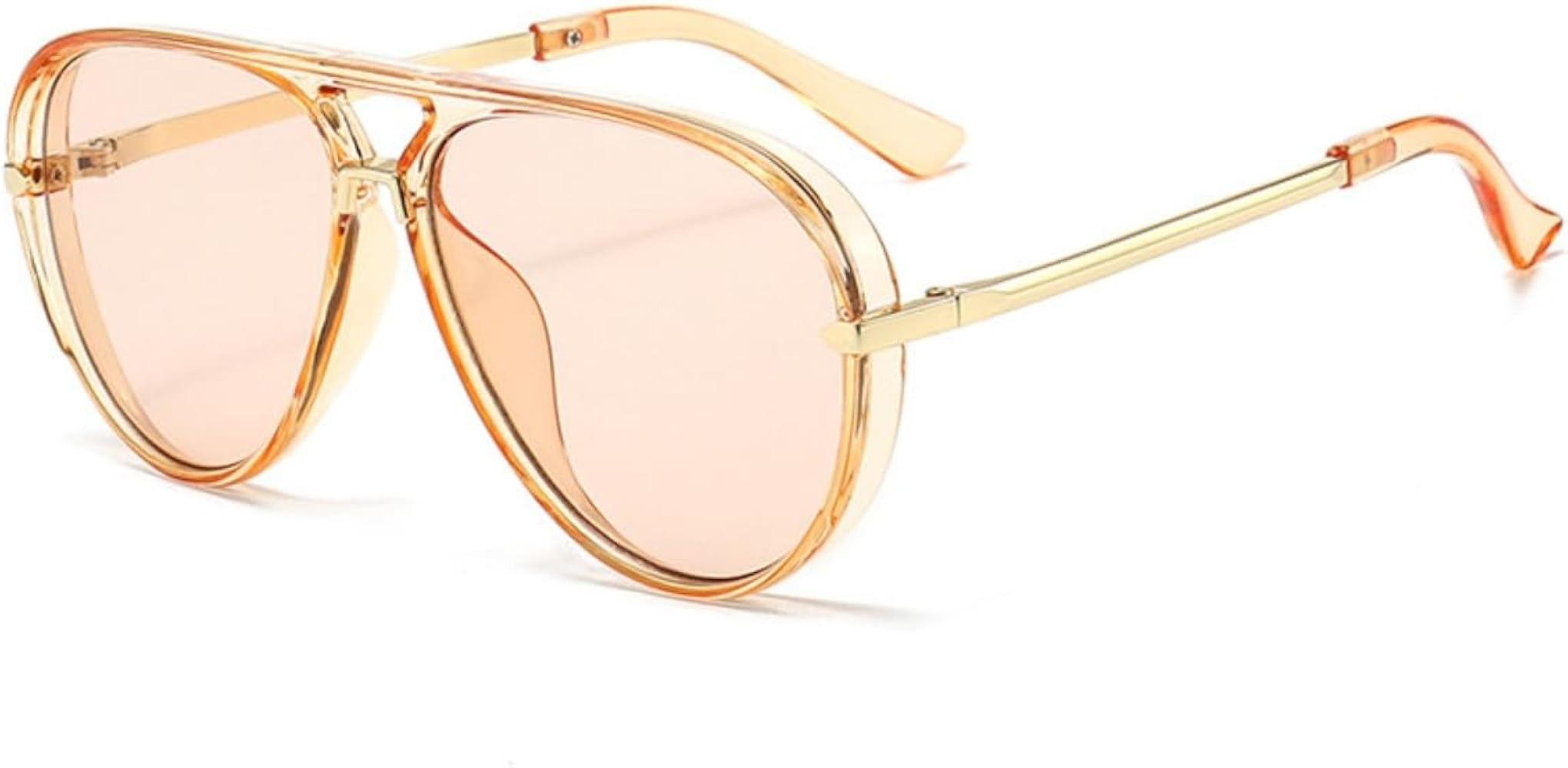 Retro Oversized Aviator Sunglasses for Women Men Trendy 70s Vintage Metal Designer Aviators Sun G... | Amazon (US)