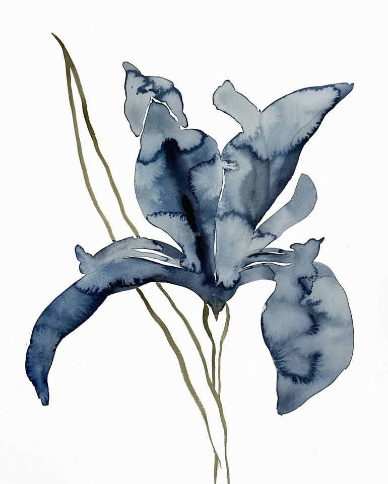 Iris No. 154 Painting by Elizabeth Becker | Saatchi Art | Saatchi Art 