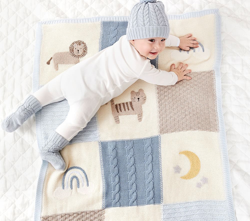 Heirloom Lion Baby Blanket | Pottery Barn Kids